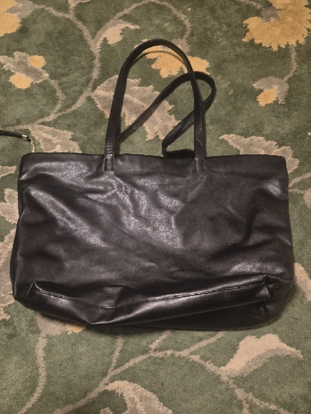 Donna Karan Black Leather Tote - Picture 2 of 14